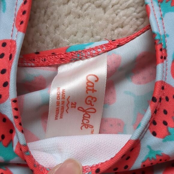 Cat & Jack Two Piece Swimsuit Size 2T - Picture 3 of 5